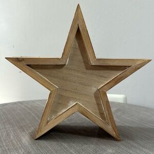 Willow and Riley wooden decorative star shaped keepsake box New